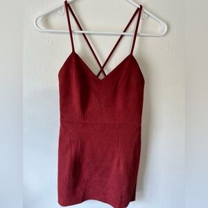Deep Red Sexy Mini Dress Womens Size XS